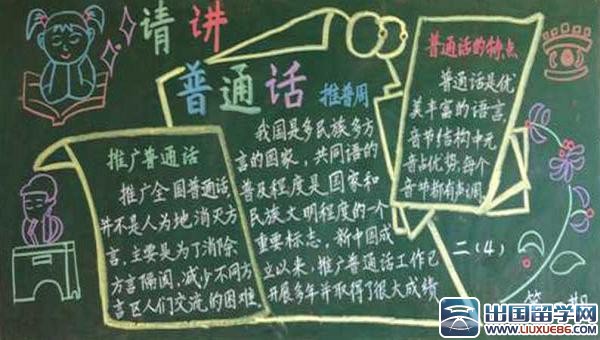 说好普通话,走遍中国都不怕,如何制作优秀的黑板报?