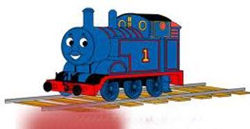 蓝色火车叫了一声:“笛