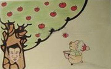 小兔秋秋和苹果树|寻找绿色红苹果